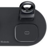 Mcdodo CH-7061 3-in-1 15W Wireless Charger for Mobile, TWS, and Apple Watch (Black)