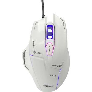 Blue - Mazer Gaming Muis - Wit - Bedraad - Optische Sensor 2500 DPI
