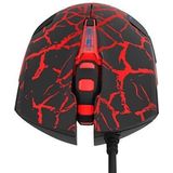 Blue Cobra - EMS624BKCA-IU - Muis - Zwart - Rood - Bedraad