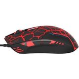 Blue Cobra - EMS624BKCA-IU - Muis - Zwart - Rood - Bedraad