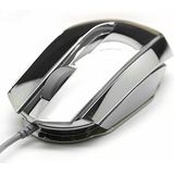 Blue - STEMMING Muis - Zilver - Bedraad - Optische Lasersensor - 2400 DPI