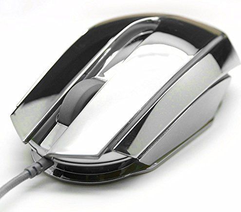 Blue - STEMMING Muis - Zilver - Bedraad - Optische Lasersensor - 2400 DPI