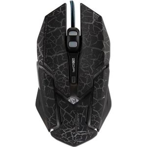 Blue - Auroza Gaming Muis - Zwart - Bedraad - Ergonomisch