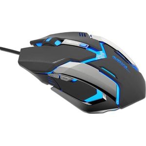 Blue - Auroza Gaming Muis - Zwart - Bedraad - 4000 DPI