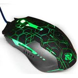 Blue - Auroza Hexagon - Muis - Zwart - Grijs - Bedraad