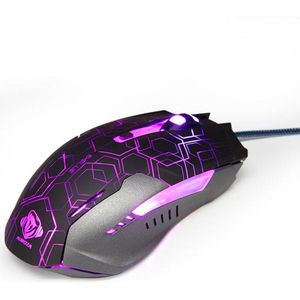 Blue - Auroza Hexagon - Muis - Zwart - Grijs - Bedraad