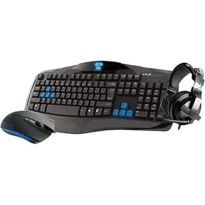 E-blue Toetsenbord + Muis Headset Gamerpack 3 In 1 (ekm831bkbe-iu)