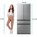 Hisense RF540N4SBI2 - Amerikaanse koelkast - RVS - French door - Inhoud 302 liter - SuperCool - MetalCooling