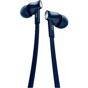 TCL Earphones Flat Cable With Microphone - Blue