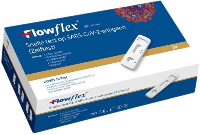 FlowFlex - Corona Zelftest - Antigeen - 5-pack - Sneltest