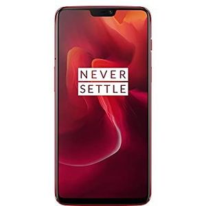OnePlus 6 smartphone (15,95 cm (6,28 inch) 19:9 touchscreen, 128 GB intern geheugen, Android 8.1 Oreo/Oxygen OS 5.1), rood