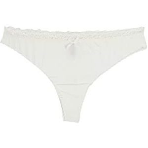 s.Oliver Damesstring met kanten rand aan de tailleband, beige (Cream 1493), 40/42