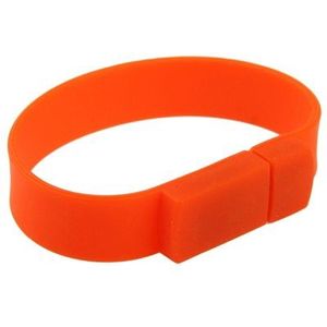 4GB siliconen armbanden USB 2.0 Flash schijf (rood)