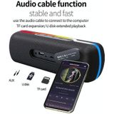 ZEALOT S55 Portable Stereo Bluetooth Speaker met ingebouwde microfoon  ondersteuning Hands-Free Call & TF Card & AUX (Zwart)