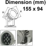 9W / 720LM Floodlight Ledlamp  hoge kwaliteit aluminium gegoten materiaal RGB Light met afstandsbediening