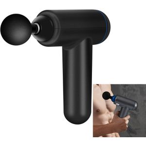 6 Gears Mini Fascia Gun Massage Gun Electric Fitness Massager  Specificatie: Key File  Without Bag (Zwart)