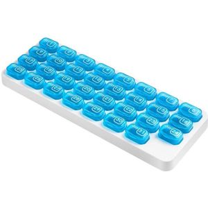 S-015 31 RID-toetsenbord type plastic pillendoos (28.5x10.5x2.8cm)