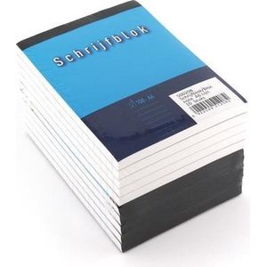 Kangaro - Schrijfblok - A6 - Gelinieerd - 100 Vel - 60 Grams Houtvrij Papier