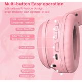 Onikuma B90 Draadloze Bluetooth-hoofdtelefoon met RGB-verlichting (Roze)