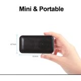 BT209 Outdoor draagbare ultradunne mini draadloze Bluetooth Speaker  ondersteuning TF-kaart & hands free bellen (zwart)