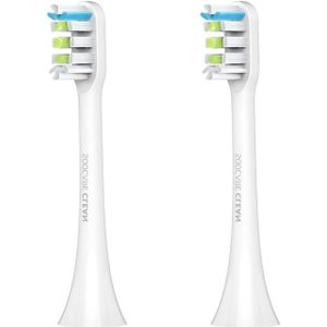 2 PC's oorspronkelijke Xiaomi algemene schoonmaak Vervangende opzetborstels voor Xiaomi Soocare sonische elektrische tandenborstel (HC7711W)