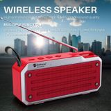 NewRixing NR4018FM TWS Draagbare Stereo Bluetooth-luidspreker (Rood)