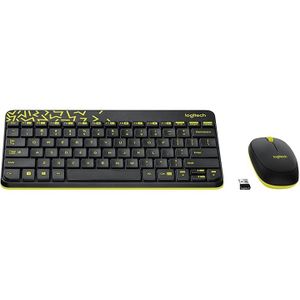Logitech MK240 Nano draadloos toetsenbord en muisset (zwart)