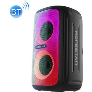 Hopestar Party 110 Mini Draadloze Bluetooth-luidspreker met Kleurrijke Lichtjes (Zwart)