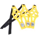 6PCS auto sneeuw Tire anti-slip kettingen voor familie Car(Yellow)