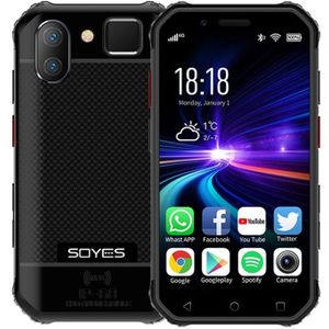 SOYES S10 3GB + 32GB  Dual terug camera  Face ID & vingerafdruk identificatie  3 0 inch Android 6 0 MTK6737M Quad Core tot 1 3 GHz  Dual SIM  Bluetooth  WiFi  GPS  NFC  netwerk: 4G  ondersteuning Google Play (zwart)