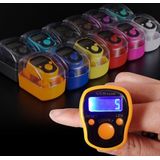 Let op type!! Multifunctionele Calorie gezonde digitale elektronische Pedometer stappenteller met taille Clip  hoge kwaliteit Ring teller met LED-verlichting  elektronische vinger Ring teller  willekeurige kleur levering