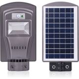 20W IP65 waterdicht Radar Sensor + licht controle Solar Power Street licht  40 LEDs energiebesparing buiten Lamp met 6V / 12W zonnepaneel