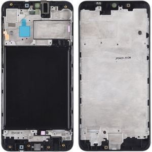 Front behuizing LCD frame bezel Plate voor Galaxy A10 (zwart)