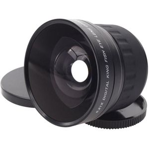 58mm 0.21X Digitale Groothoek Hulpviseye lens voor Canon / Nikon / Sony / Minolta / Pansonic / Olympus / Pentax 18-55