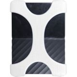 X type 2 5 inch draagbare harde schijf siliconen case voor 2TB-4TB WD & SEAGATE & Toshiba draagbare harde schijf  zonder gat (wit)