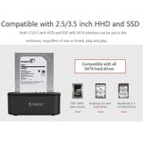 ORICO 6218US3 externe Hard Drive Dock USB 3.0 Type-B voor 2.5 inch / 3.5 inch SATA 2.0 HDD / SSD harde schijf