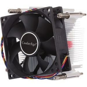 4Pin CPU Cooler Mute stille ventilator Heat Sink voor Intel 1155 / 1151 / i3 / i5