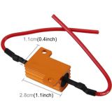 2 PC's Auto Canbus Error Canceller Decoder Belastingweerstand LED 25W 25 Ohm Geen Knipperende Decoder