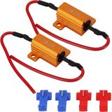 2 PC's Auto Canbus Error Canceller Decoder Belastingweerstand LED 25W 25 Ohm Geen Knipperende Decoder