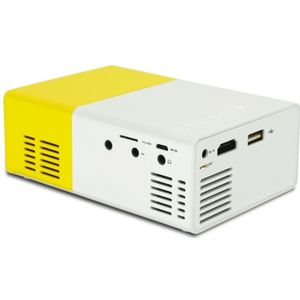 YG300 400LM Portable Mini Home Theater LED Projector met afstandsbediening  ondersteuning voor HDMI  AV  SD  USB-Interfaces (geel)