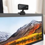 HXSJ S3 500W 1080P verstelbare 180 graden HD automatische scherpstelling PC camera met microfoon (zwart)
