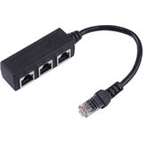 1 tot en met 3 Socket LAN Ethernet netwerk RJ45 Plug Splitter Extender