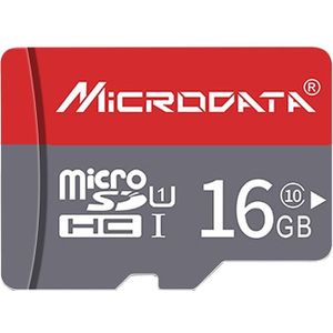 MICROGEGEVENS 16GB U1 rood en grijs TF (Micro SD) geheugenkaart