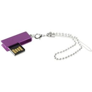 Mini draaibare USB schicht schijf (2GB)  paars