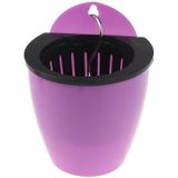 Self-Watering Planter Grow Plants Luie bloempotten Muurhangende ronde kunststof bloempotten van hars  afmeting: 13x8 5x13cm