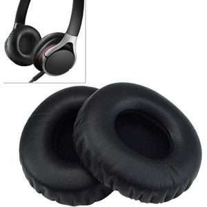 1 paar spons hoofdtelefoon beschermhoes met kaart gesp voor Sony MDR-10RC (zwart)