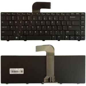 High-Tech Place Amerikaans toetsenbord voor Dell Inspiron 14R N4110 M4110 N4050 M4040 N5050 M5050 M5040 N5040 3330 X501LX502L P17S P18 N4120 M4120 L502L P17S P18 N4120 L50 2 x (zwart)