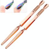 2 stks X-vormige roestvrijstalen vormgeven clip Nail Art Tools  Specificatie Type: Rose Gold Diamond