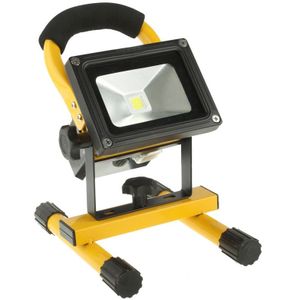 10W draagbare LED schijnwerper  waterdichte oplaadbare LED Floodlight met beugel  DC 12/24V(Yellow)