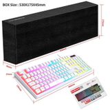 HXSJ L200 Bedraad RGB-toetsenbord met achtergrondverlichting 104 puddingtoetsen